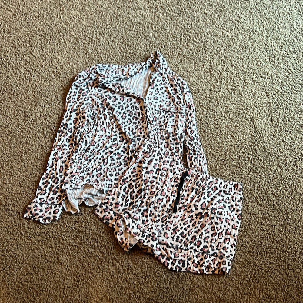 Victoria’s Secret modal sleep set leopard